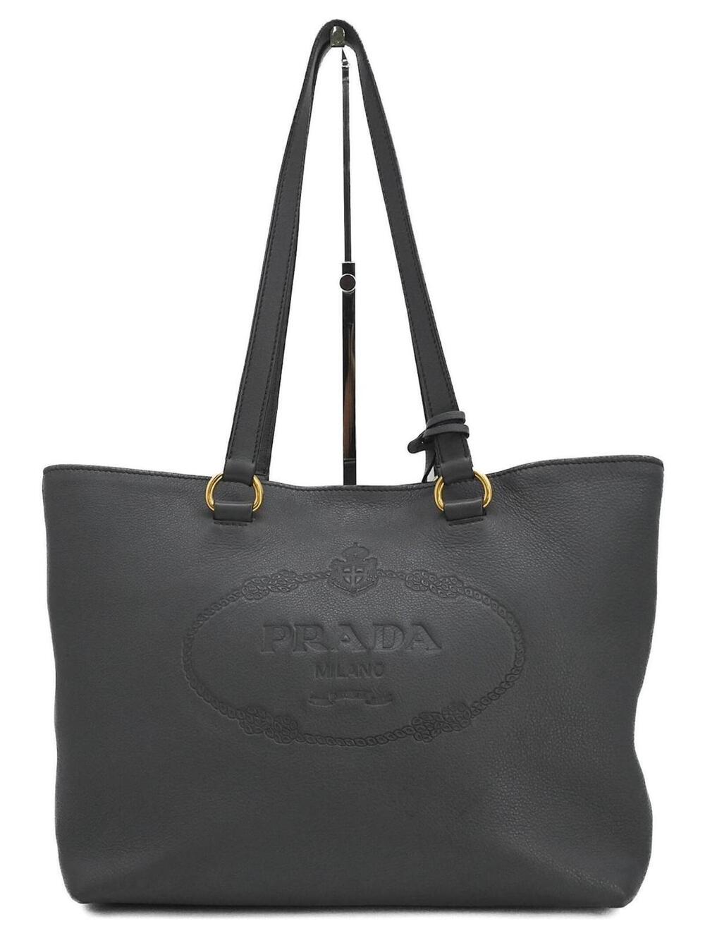 PRADA Vitello Daino Leather Tote